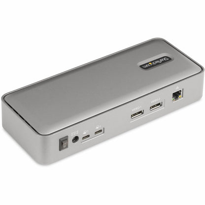 StarTech.com Dual-Laptop USB-C KVM Docking Station Dual Monitor 4K 60Hz DisplayPort KVM Dock 5x USB Hub GbE 90W/45W PD Windows/Mac