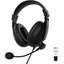 Morpheus 360 Deluxe Multimedia Stereo USB Headset - Adjustable Microphone - Lightweight Comfortable Design - Soft Eco Leather Ear Cushions - Over Ear - Black - HS3500SU