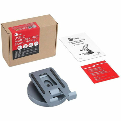 SIIG USB-C Multitask Hub Stand Holder - Tablets/Phones Stand - HDMI 4K60Hz - PD 100W - 2xUSB-A/USB-C 5Gbps - SD/Micro SD- 3.5mm Headset