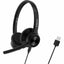 CODi CLARO Wired Stereo Dual Ear Headset w/ AI ENC Microphone