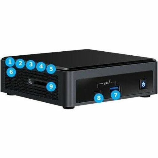 SimplyNUC NUC 10 Performance NUC10i5FNKN Desktop Computer - Intel Core i5 10th Gen i5-10210U Quad-core (4 Core) 1.60 GHz - 8 GB RAM DDR4 SDRAM - 256 GB M.2 SSD - Slim PC