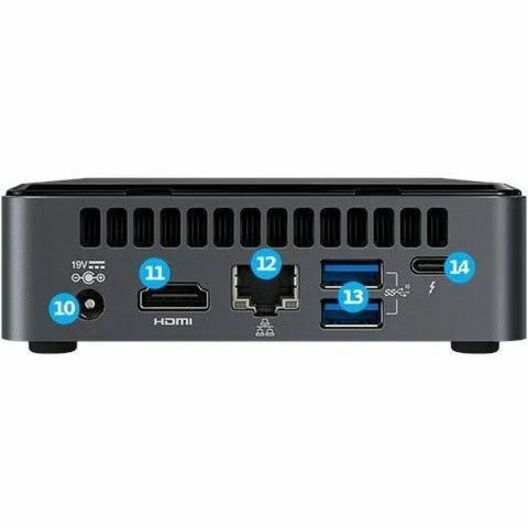 SimplyNUC NUC 10 Performance NUC10i5FNKN Desktop Computer - Intel Core i5 10th Gen i5-10210U Quad-core (4 Core) 1.60 GHz - 8 GB RAM DDR4 SDRAM - 256 GB M.2 SSD - Slim PC