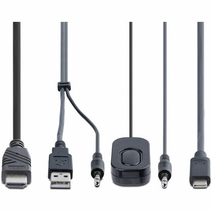 StarTech.com 2-Port Hybrid USB-C HDMI Cable KVM Switch 4K 60Hz Compact KVM with 6ft/1.8m USB-A & 4ft/1.2m USB-C Integrated Cables