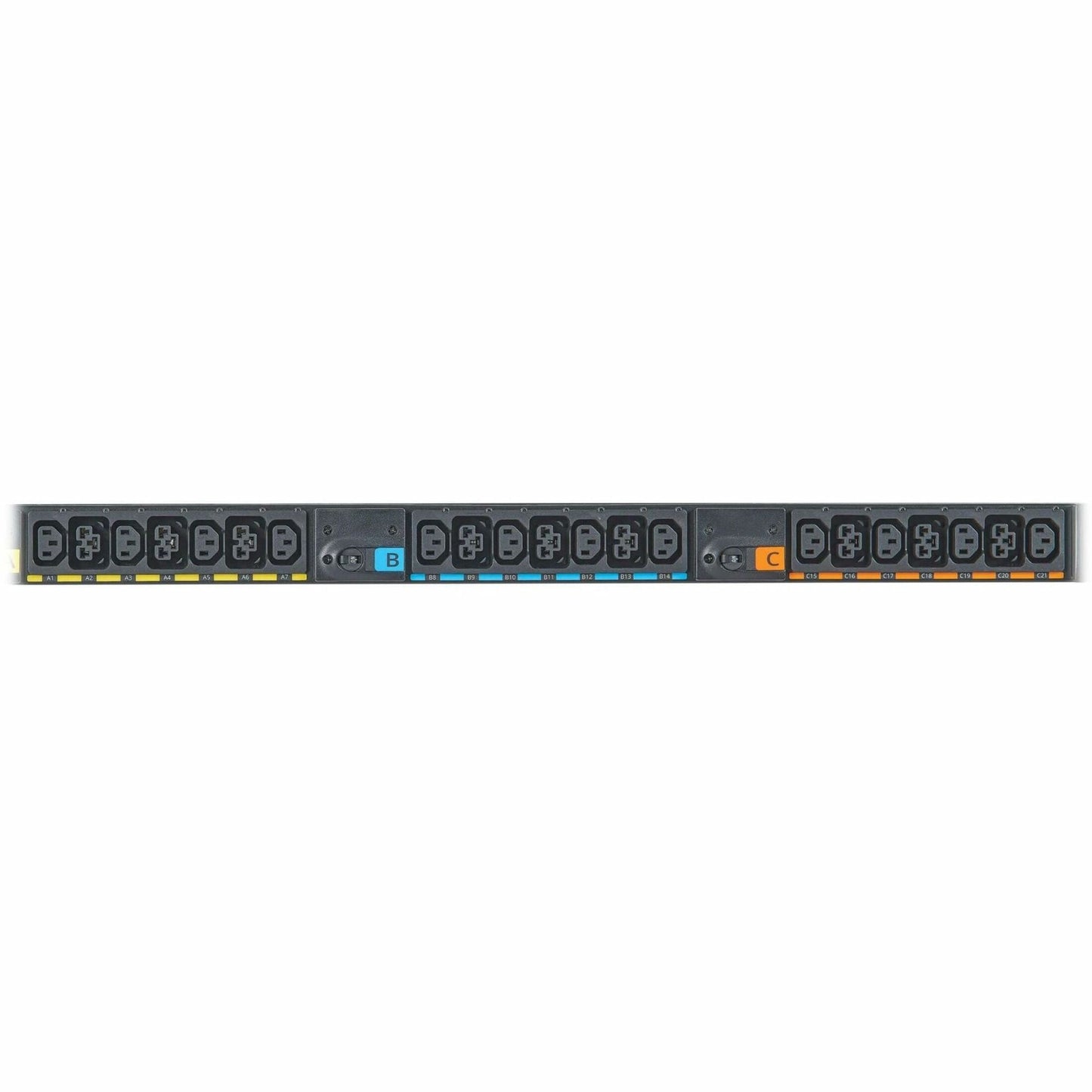 Eaton G3 Universal-Input Managed PDU 208V and 415/240V 42 Outlets Input Cord Sold Separately 0U Vertical