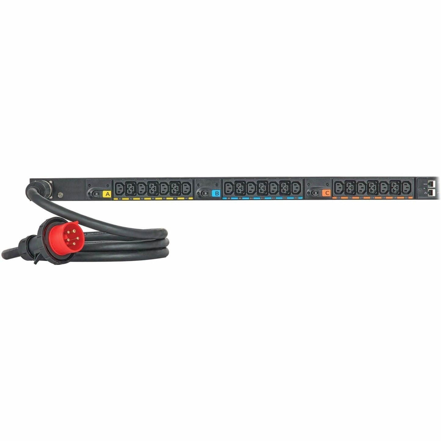 Eaton G3 Universal-Input Managed PDU 208V and 415/240V 42 Outlets Input Cord Sold Separately 0U Vertical