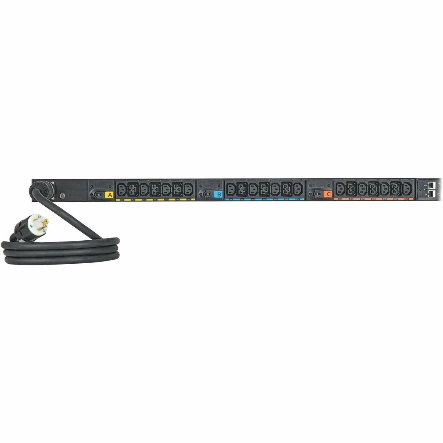 Eaton G3 Universal-Input Managed PDU 208V and 415/240V 42 Outlets Input Cord Sold Separately 0U Vertical