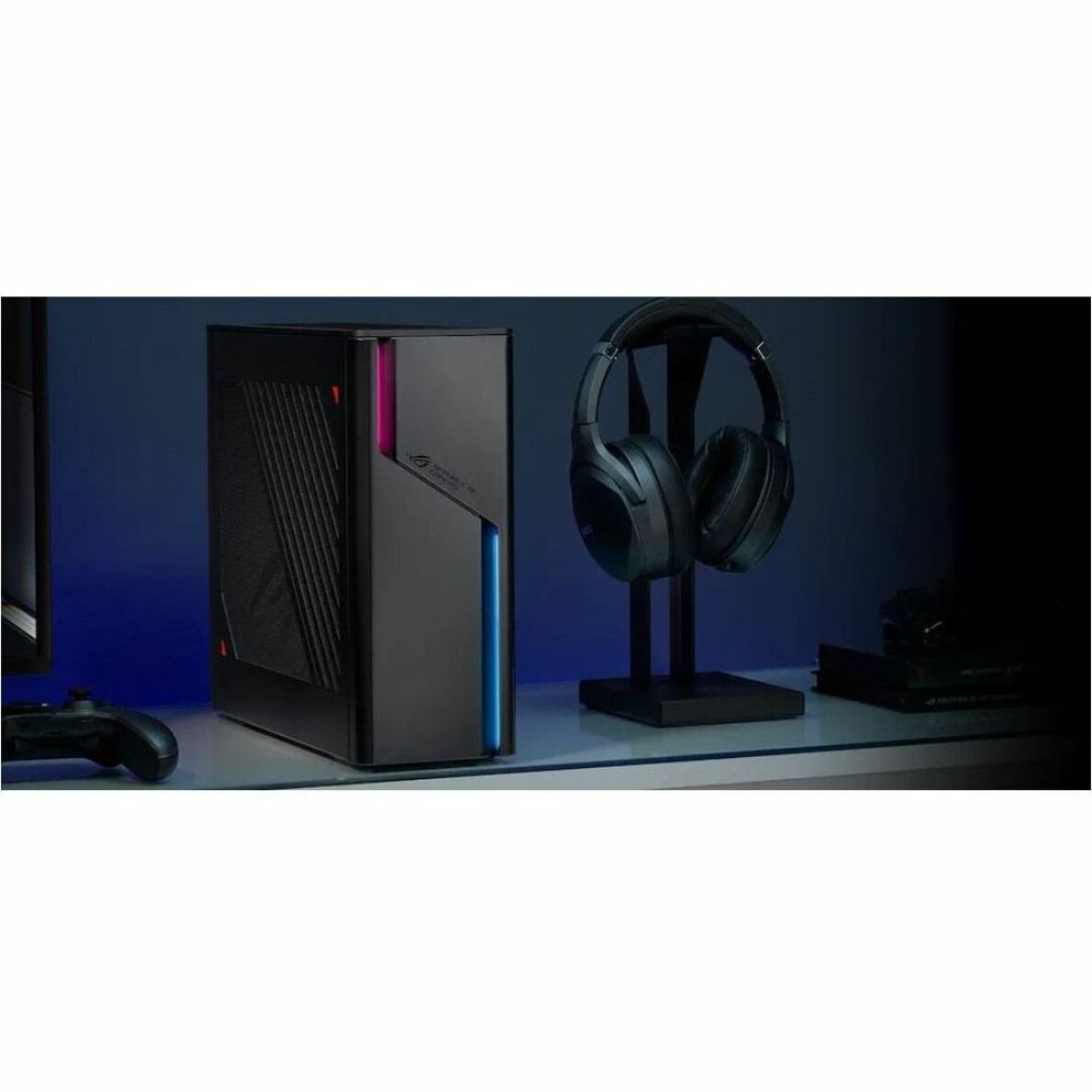 Asus ROG G22CH-DB779 Gaming Desktop Computer - Intel Core i7 13th Gen i7-13700KF Hexadeca-core (16 Core) 3.40 GHz - 32 GB RAM DDR5 SDRAM - 1 TB M.2 PCI Express NVMe 4.0 SSD - Small Form Factor - Extreme Dark Gray