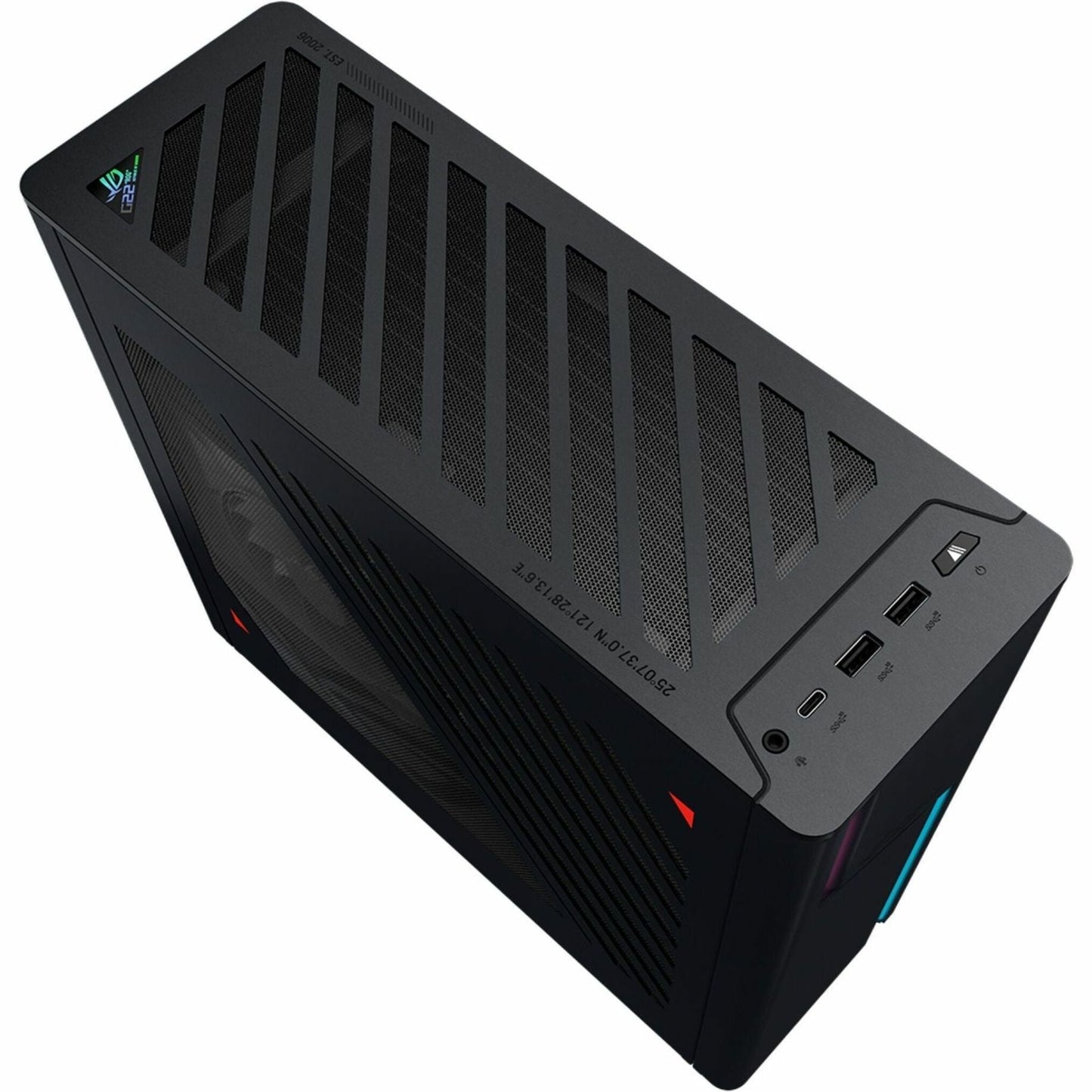 Asus ROG G22CH-DB978 Desktop Computer - Intel Core i9 13th Gen i9-13900KF Tetracosa-core (24 Core) 3 GHz - 32 GB RAM DDR5 SDRAM - 1 TB M.2 PCI Express NVMe 4.0 SSD - Small Form Factor - Extreme Dark Gray