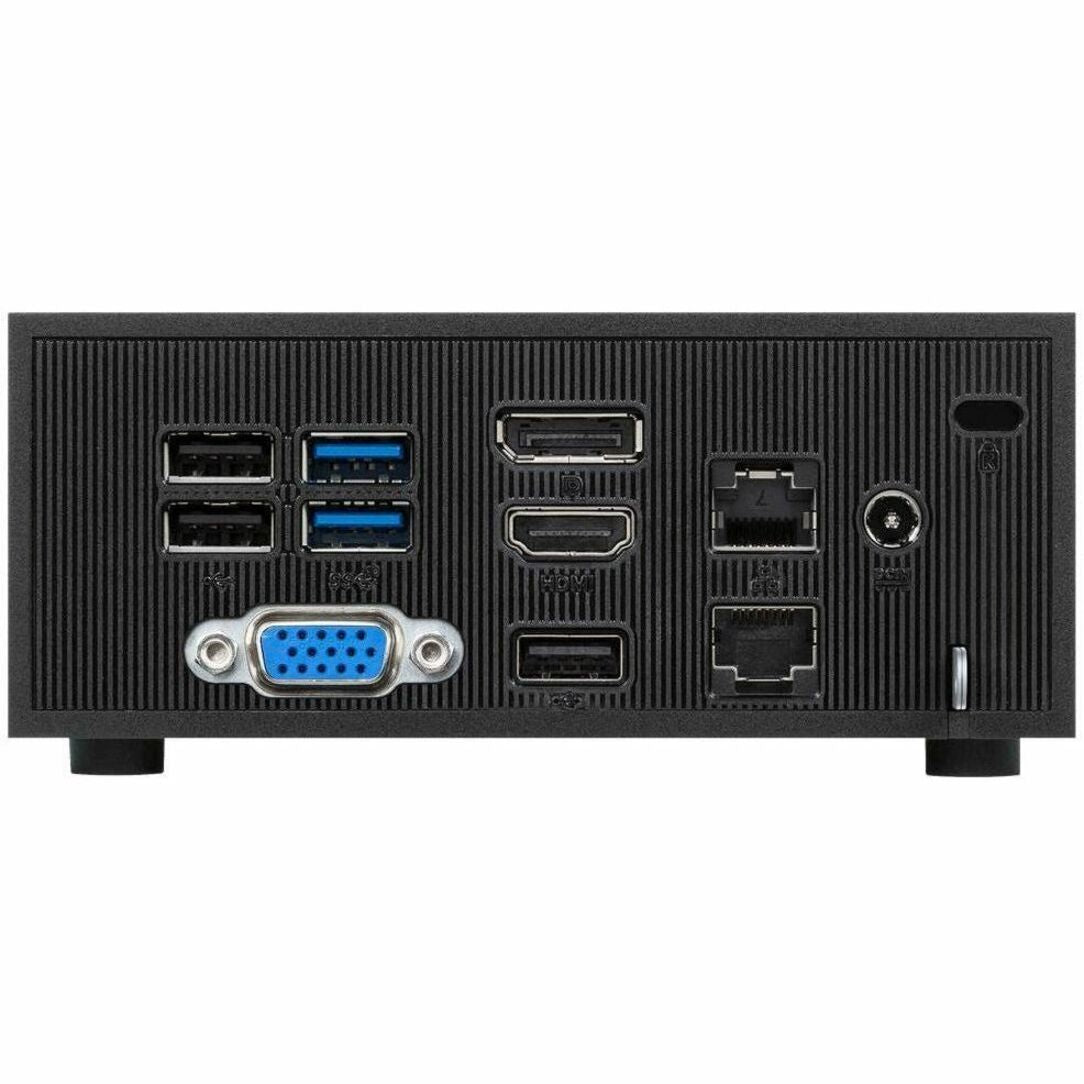 Asus ExpertCenter PN42-SYSN141PX1TU0 Desktop Computer - Intel N100 Quad-core (4 Core) - 4 GB RAM DDR4 SDRAM M.2 PCI Express NVMe 3.0 x4 SSD - Mini PC - Black