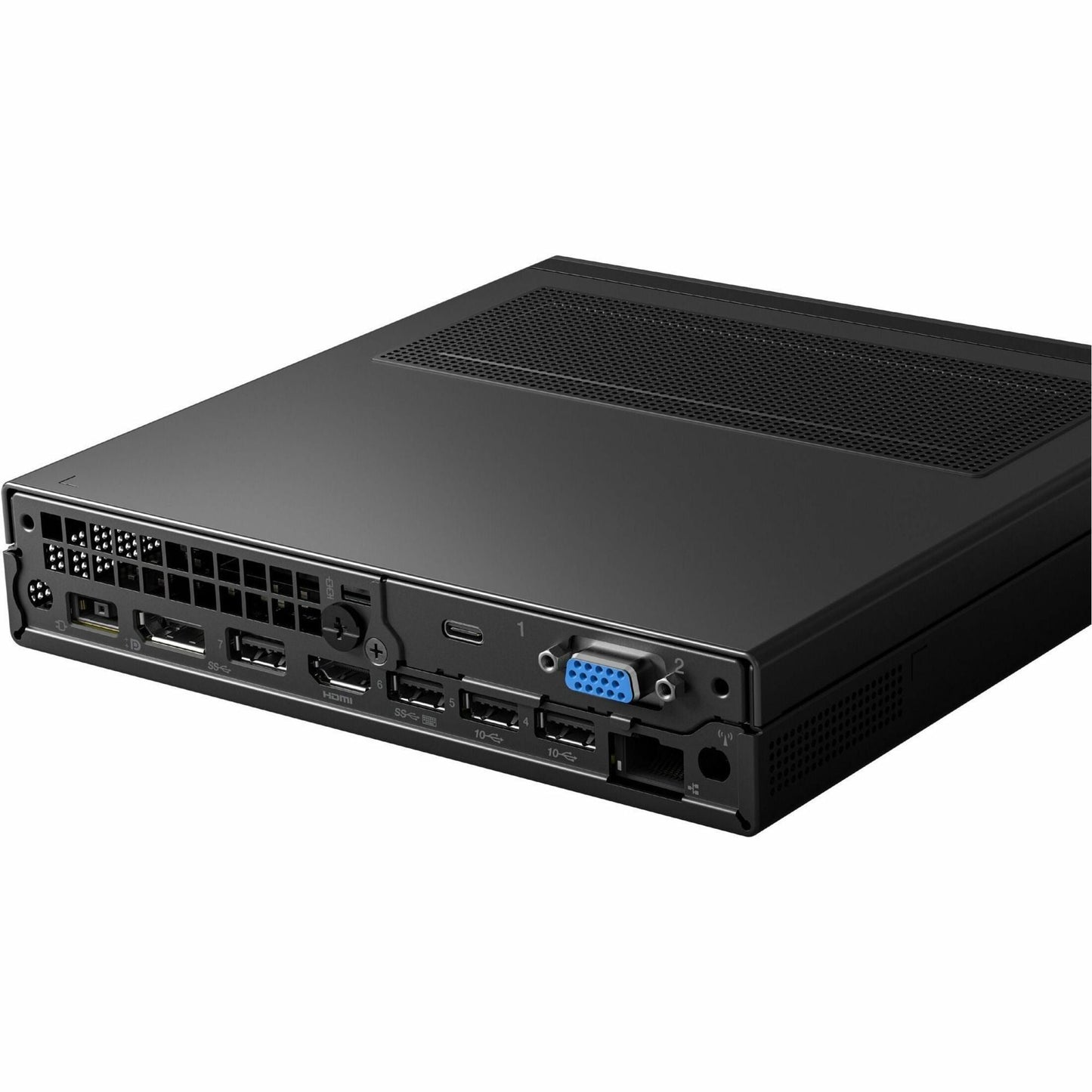 Lenovo ThinkCentre M90q Gen 3 11U50068US Desktop Computer - Intel Core i5 12th Gen i5-12500 Hexa-core (6 Core) 3 GHz - 8 GB RAM DDR5 SDRAM M.2 PCI Express NVMe 4.0 x4 SSD - Tiny - Black