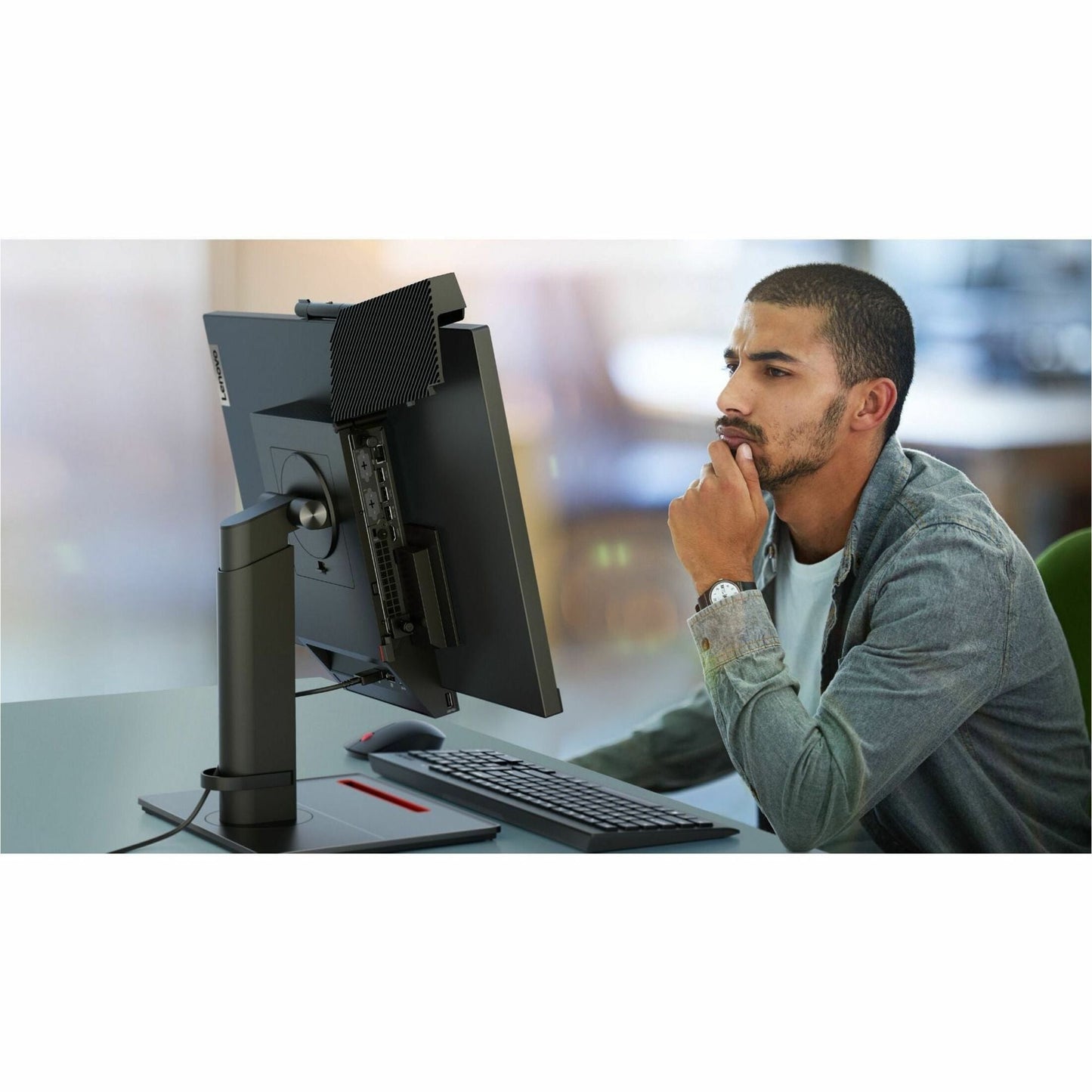 Lenovo ThinkCentre M90q Gen 3 11U50068US Desktop Computer - Intel Core i5 12th Gen i5-12500 Hexa-core (6 Core) 3 GHz - 8 GB RAM DDR5 SDRAM M.2 PCI Express NVMe 4.0 x4 SSD - Tiny - Black