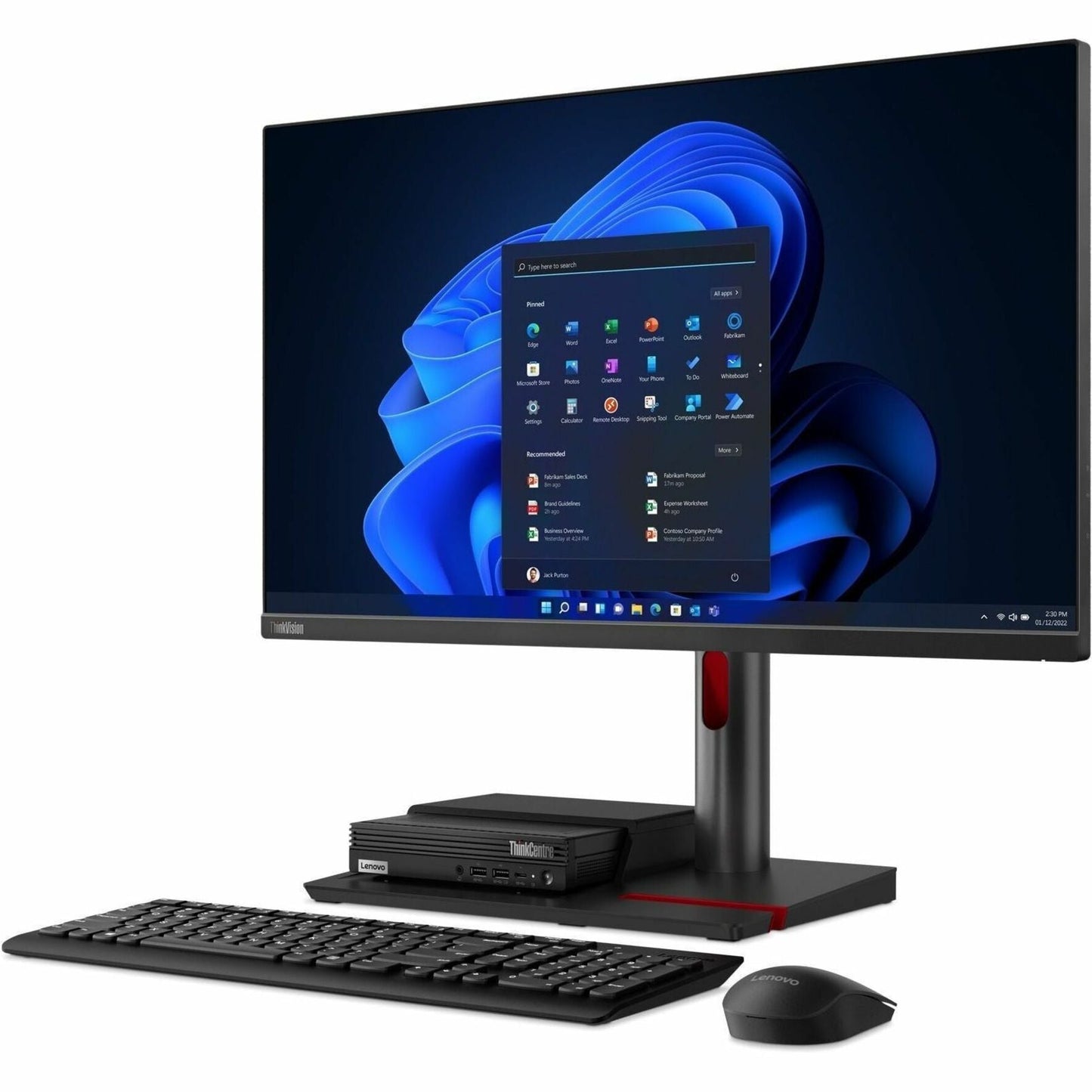 Lenovo ThinkCentre M90q Gen 3 11U50068US Desktop Computer - Intel Core i5 12th Gen i5-12500 Hexa-core (6 Core) 3 GHz - 8 GB RAM DDR5 SDRAM M.2 PCI Express NVMe 4.0 x4 SSD - Tiny - Black