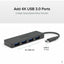 Plugable USB C to USB Adapter Hub 4 Port USB 3.0 Hub USB Splitter for Laptop