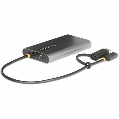 StarTech.com USB-C to Dual-HDMI Adapter USB-C/A to 2x HDMI 4K 60Hz 100W PD Pass-Through 1ft/30cm Built-in Cable USB to HDMI Converter