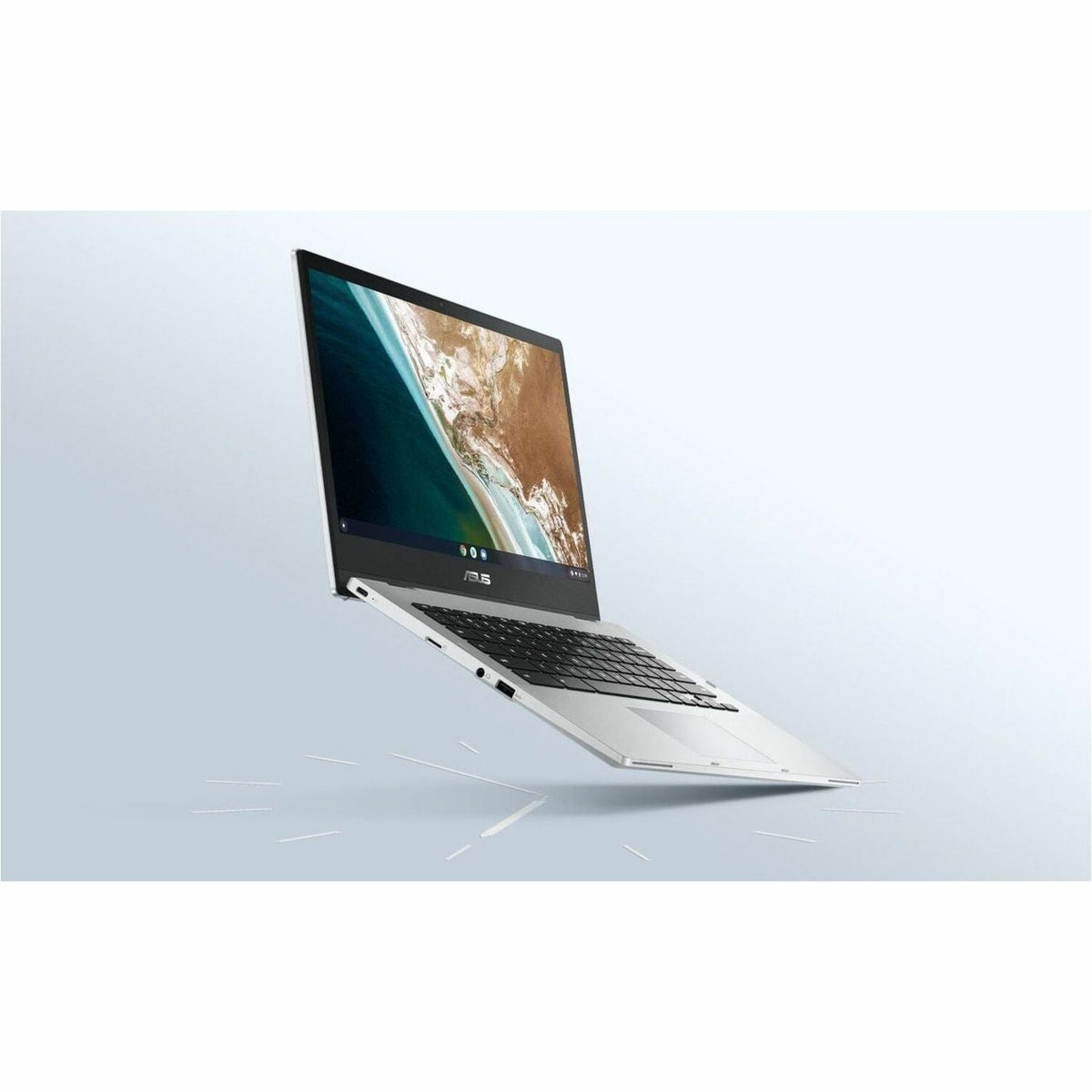 Asus Chromebook CX1 CX1400 CX1400FKA-GE84FT 14" Touchscreen Convertible 2 in 1 Chromebook - Full HD - 1920 x 1080 - Intel Celeron N4500 Dual-core (2 Core) 1.10 GHz - 8 GB Total RAM - 8 GB On-board Memory - 64 GB Flash Memory - Transparent Silver