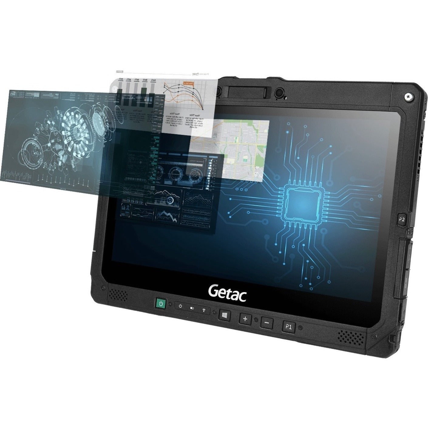 Getac K120 Rugged Tablet - 12.5" Full HD - Core i7 11th Gen i7-1165G7 Quad-core (4 Core) 2.80 GHz - 64 GB RAM - 256 GB SSD - Windows 11