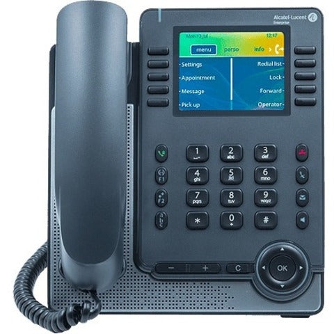 Alcatel-Lucent ALE-30h IP Phone - Corded - Corded - Desktop Wall Mountable - Gray