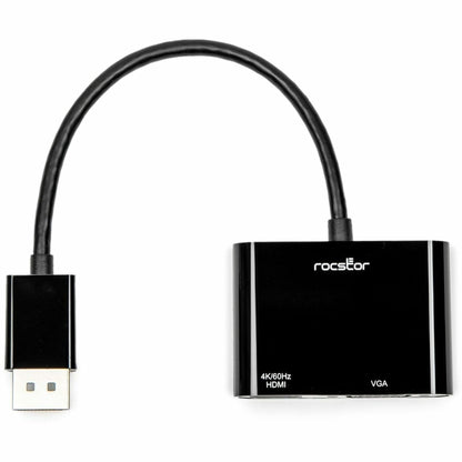 Rocstor DisplayPort To HDMI VGA Adapter - 4K 60Hz