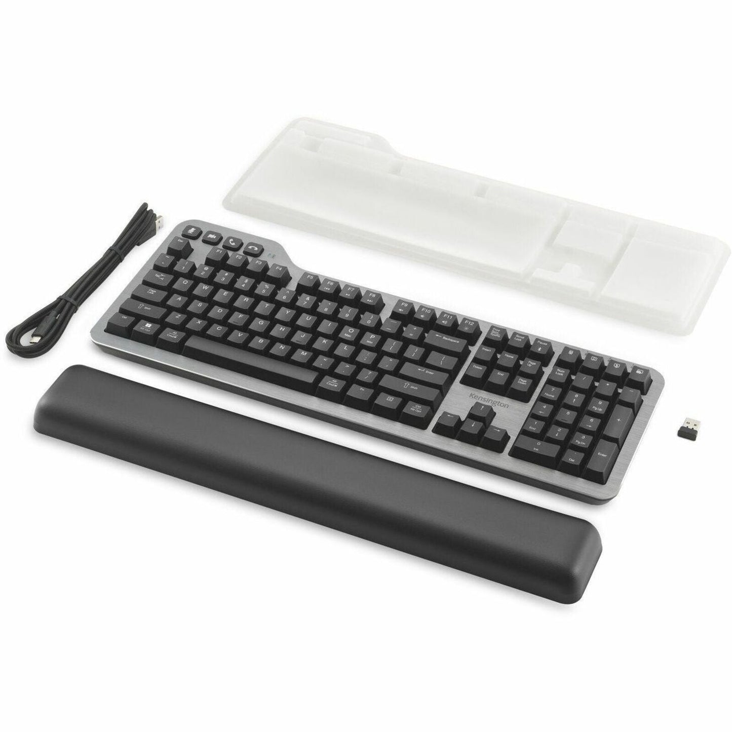 Kensington MK7500F QuietType Pro Silent Mechanical Keyboard with Meeting Controls