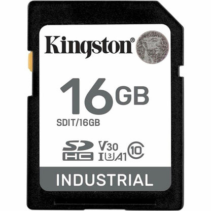 Kingston Industrial 16 GB Class 10/UHS-I (U3) V30 SDHC - 1 Pack