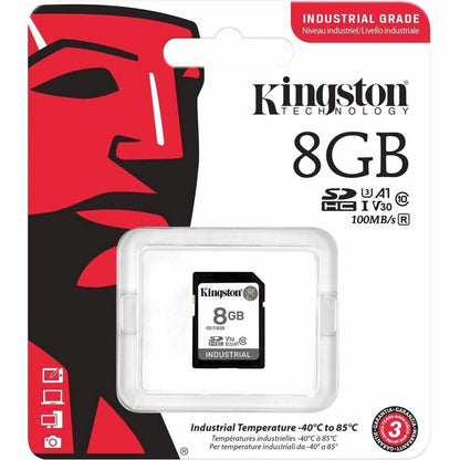 Kingston Industrial 8 GB Class 10/UHS-I (U3) V30 SDHC