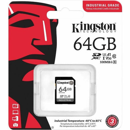 Kingston Industrial 64 GB Class 10/UHS-I (U3) V30 SDXC