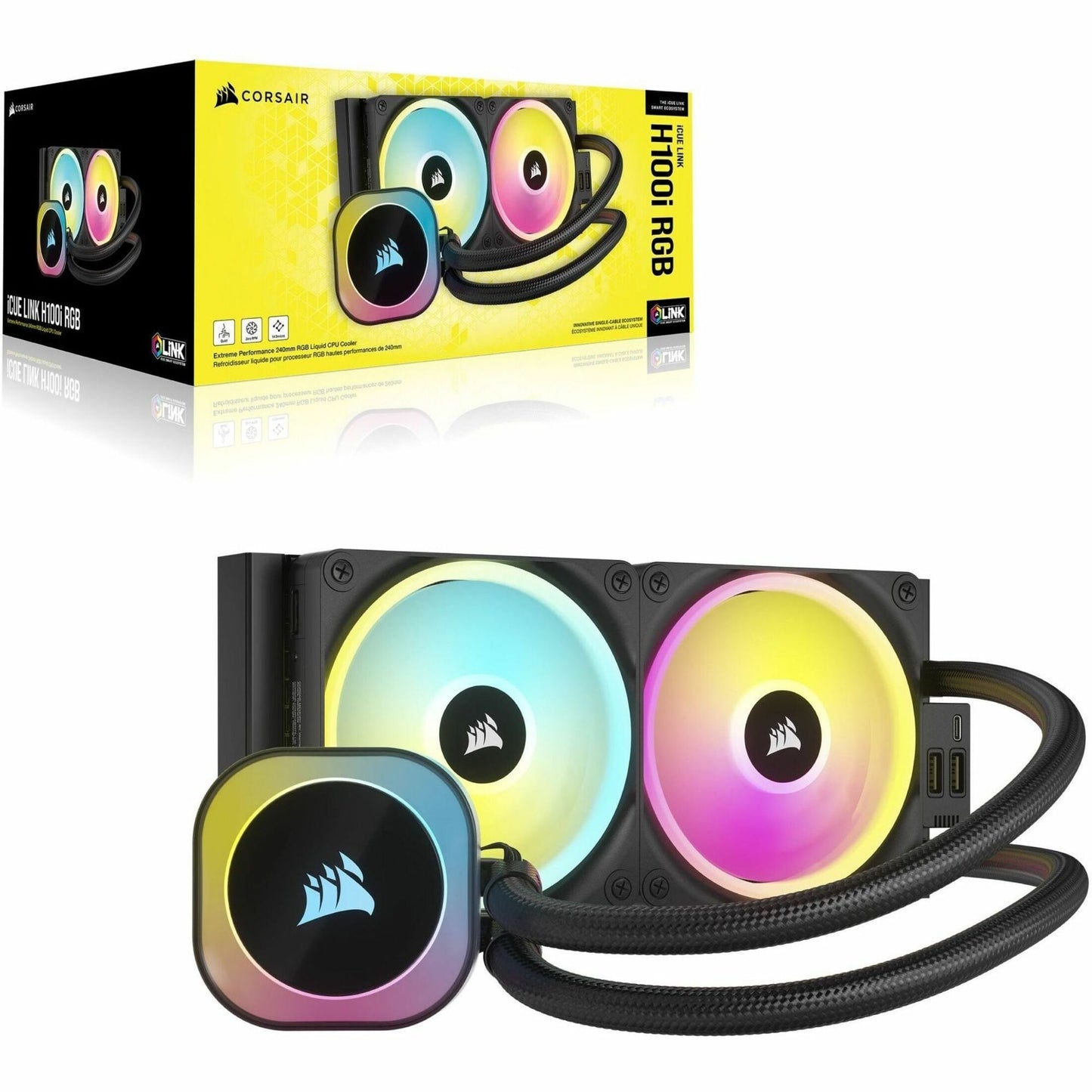 Corsair iCUE LINK H100i RGB AIO Liquid CPU Cooler