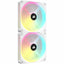 Corsair iCUE LINK QX140 RGB 140mm PWM PC Fan Expansion Kit - White