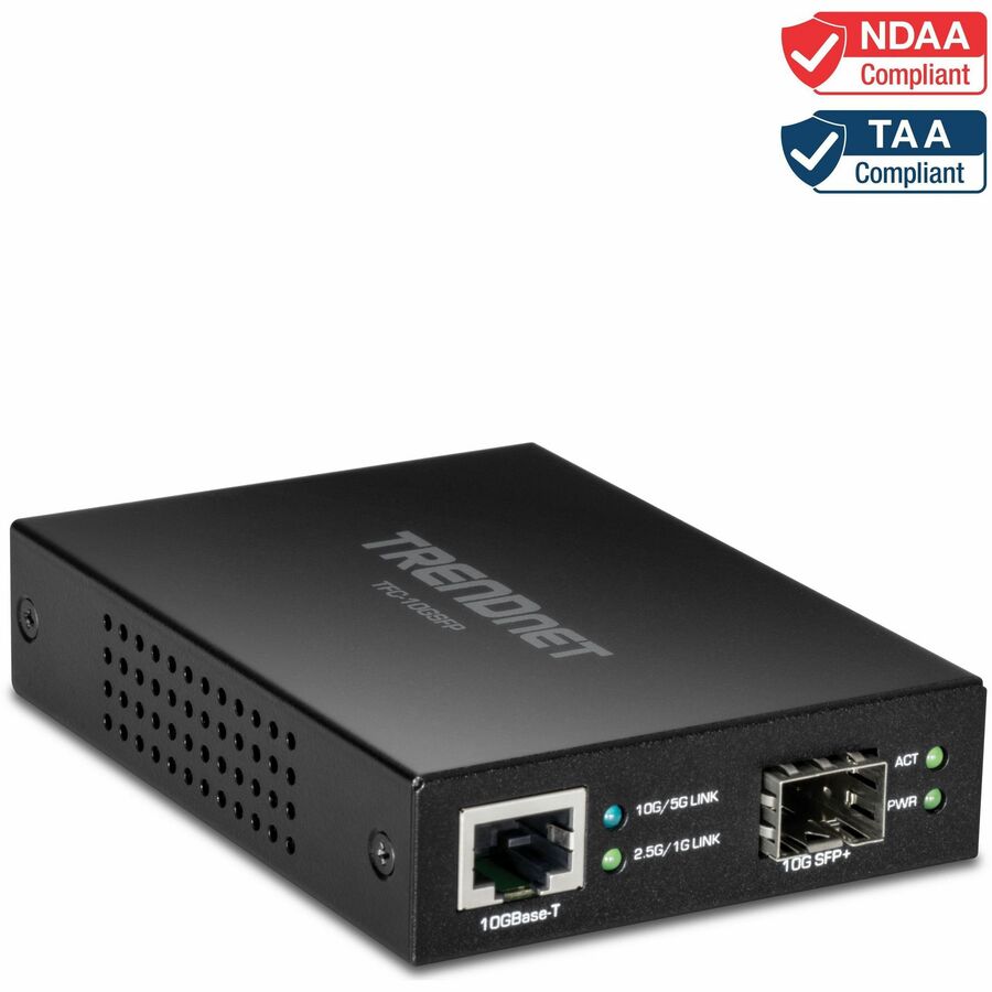 TRENDnet TI-B541 5-Port Industrial Gigabit PoE++ Powered DIN-Rail Switch with PoE Pass-Through Lifetime Protection Black