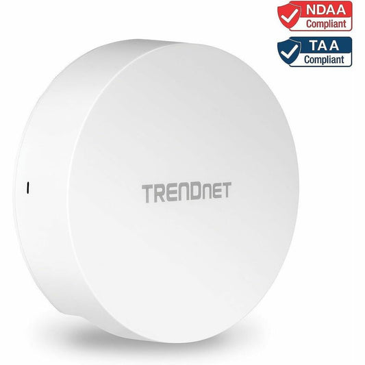 TRENDnet AC1300 Dual Band PoE Indoor Wireless Access Point 867Mbps WiFi AC + 400Mbps WiFi N Bands MU-MIMO Repeater Mode Traffic Management Easy Installation White TEW-823DAP