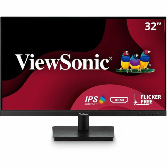ViewSonic VA3209M 32 Inch IPS Full HD 1080p Monitor with Frameless Design 75 Hz Dual Speakers HDMI and VGA Inputs for Home and Office
