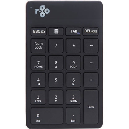 R-Go Numpad Break numeric keyboard with pause software Bluetooth black