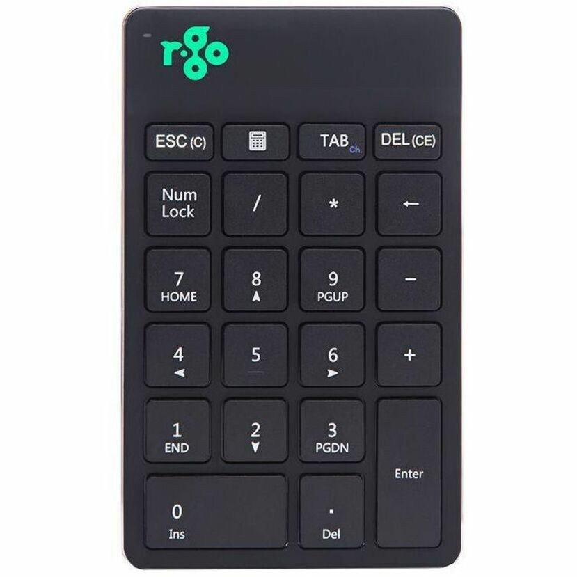 R-Go Numpad Break numeric keyboard with pause software Bluetooth black