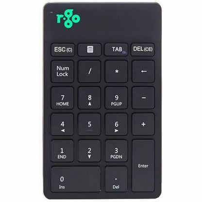 R-Go Numpad Break numeric keyboard with pause software Bluetooth black
