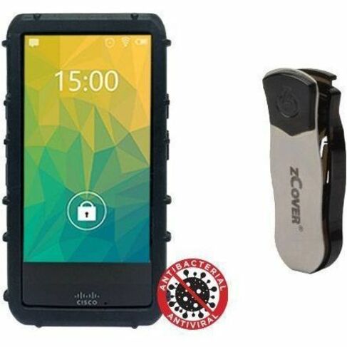 zCover Dock-in-Case Rugged Carrying Case Cisco Spectralink Wireless Phone Handset Bar Code Scanner - Black