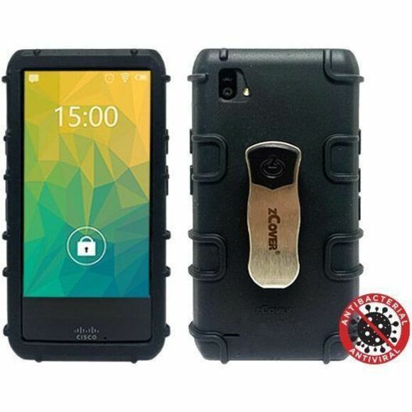 zCover Dock-in-Case Rugged Carrying Case Cisco Spectralink Wireless Phone Handset - Black