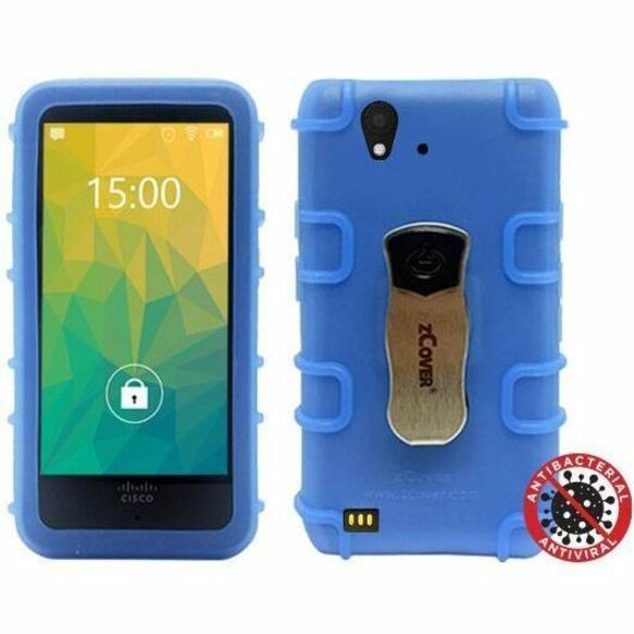 zCover Dock-in-Case Rugged Carrying Case Spectralink Cisco Wireless Phone Handset - Blue
