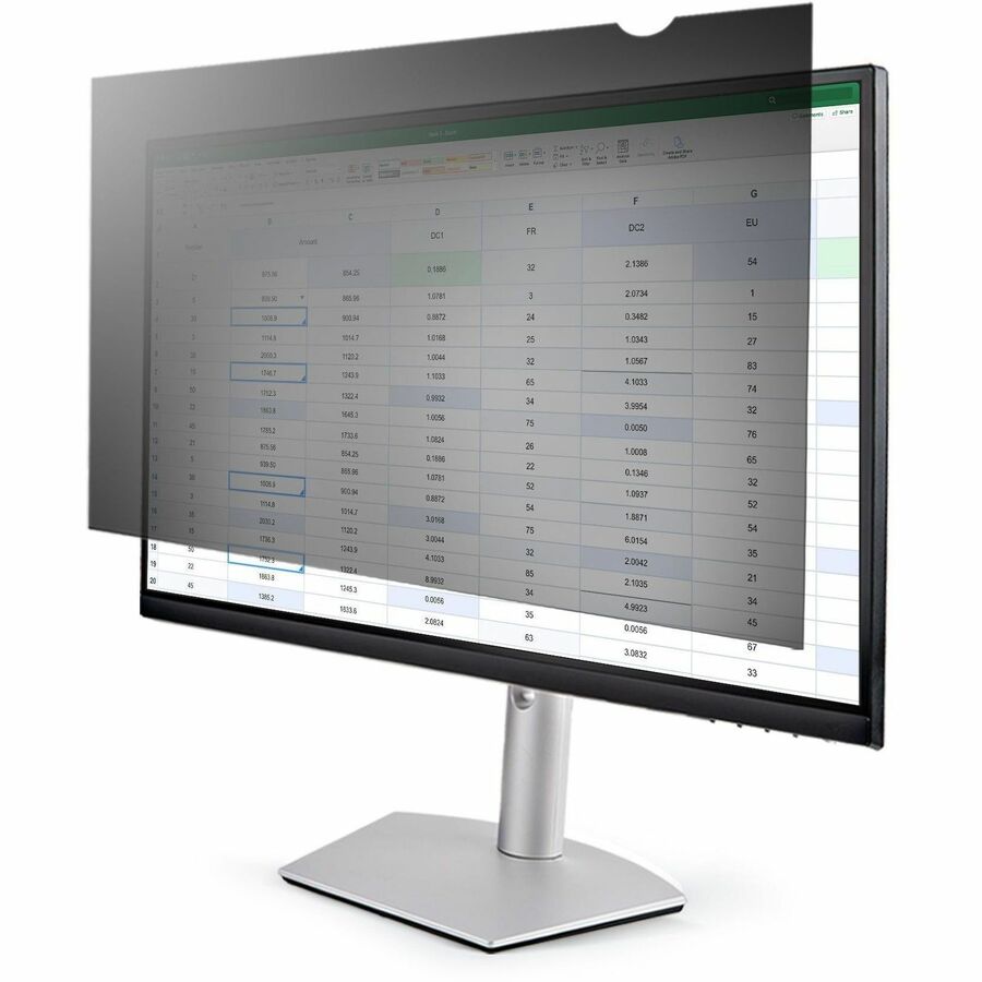 StarTech.com 22-inch 16:9 Computer Monitor Privacy Filter Anti-Glare Privacy Screen w/51% Blue Light Reduction +/- 30 deg. View Angle