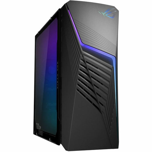 Asus ROG Strix G13CH-DB503 Gaming Desktop Computer - Intel Core i5 13th Gen i5-13400F Deca-core (10 Core) 2.50 GHz - 8 GB RAM DDR4 SDRAM - 512 GB M.2 PCI Express NVMe 4.0 SSD - Mid-tower - Extreme Dark Gray