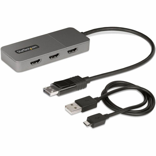 StarTech.com 3-Port MST Hub DisplayPort to Triple 4K 60Hz HDMI DP 1.4 Multi-Monitor Adapter Windows Only