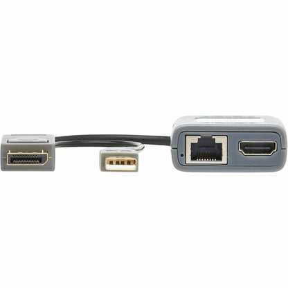 Tripp Lite 1-Port DisplayPort over Cat6 Extender Kit Pigtail Transmitter/Receiver 4K 60 Hz HDR 4:4:4 230 ft. (70.1 m) TAA