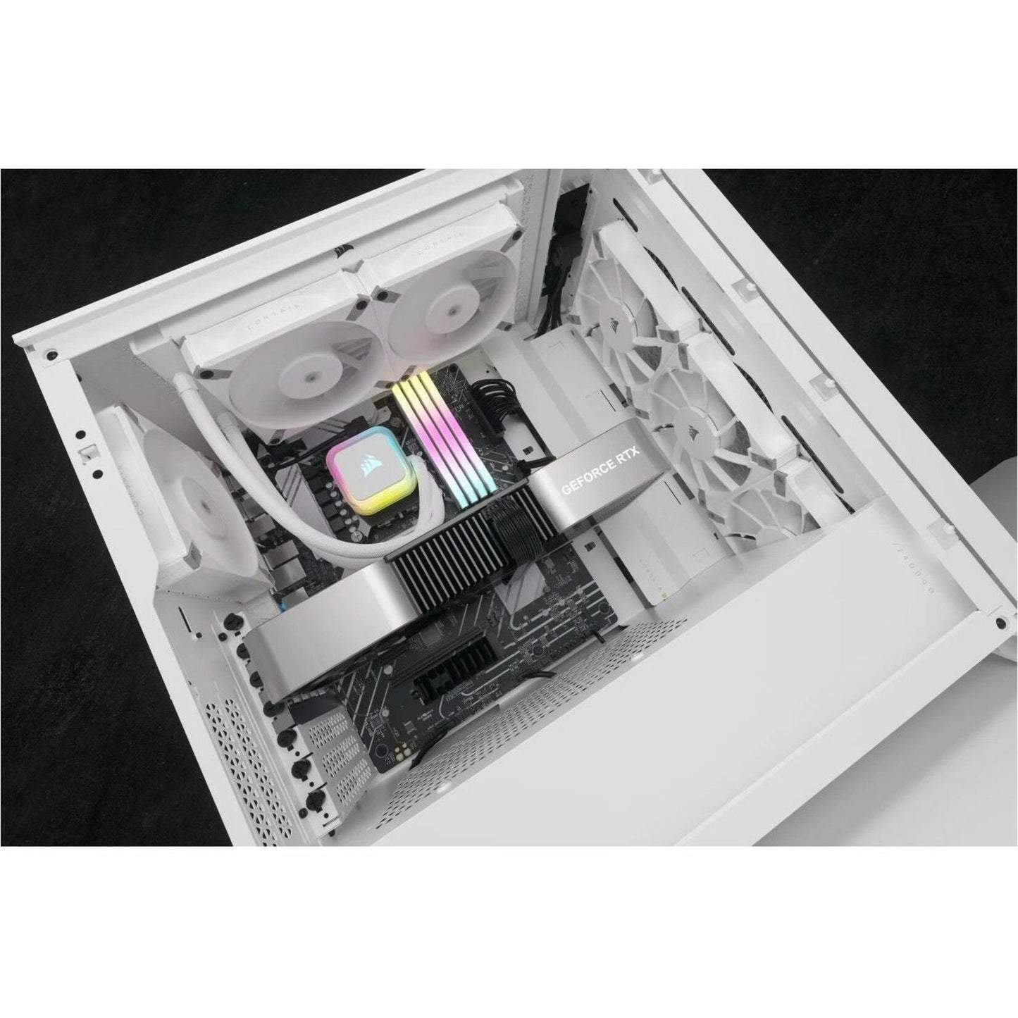 Corsair iCUE H100i RGB ELITE Liquid CPU Cooler - White