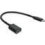 AddOn 1ft USB-C Male to USB 3.0 (A) Female Black Cable