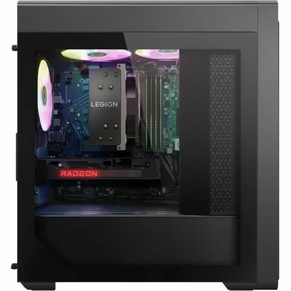 Lenovo Legion T5 26ARA8 90UX000QUS Gaming Desktop Computer - AMD Ryzen 7 7700 Octa-core (8 Core) 3.80 GHz - 16 GB RAM DDR5 SDRAM - 1 TB M.2 PCI Express NVMe 4.0 x4 SSD - Tower - Storm Gray