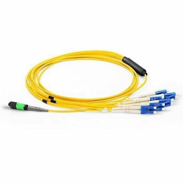 Axiom MPO Female to 4 LC Singlemode 9/125 Fiber Breakout Cable 20m - TAA Compliant