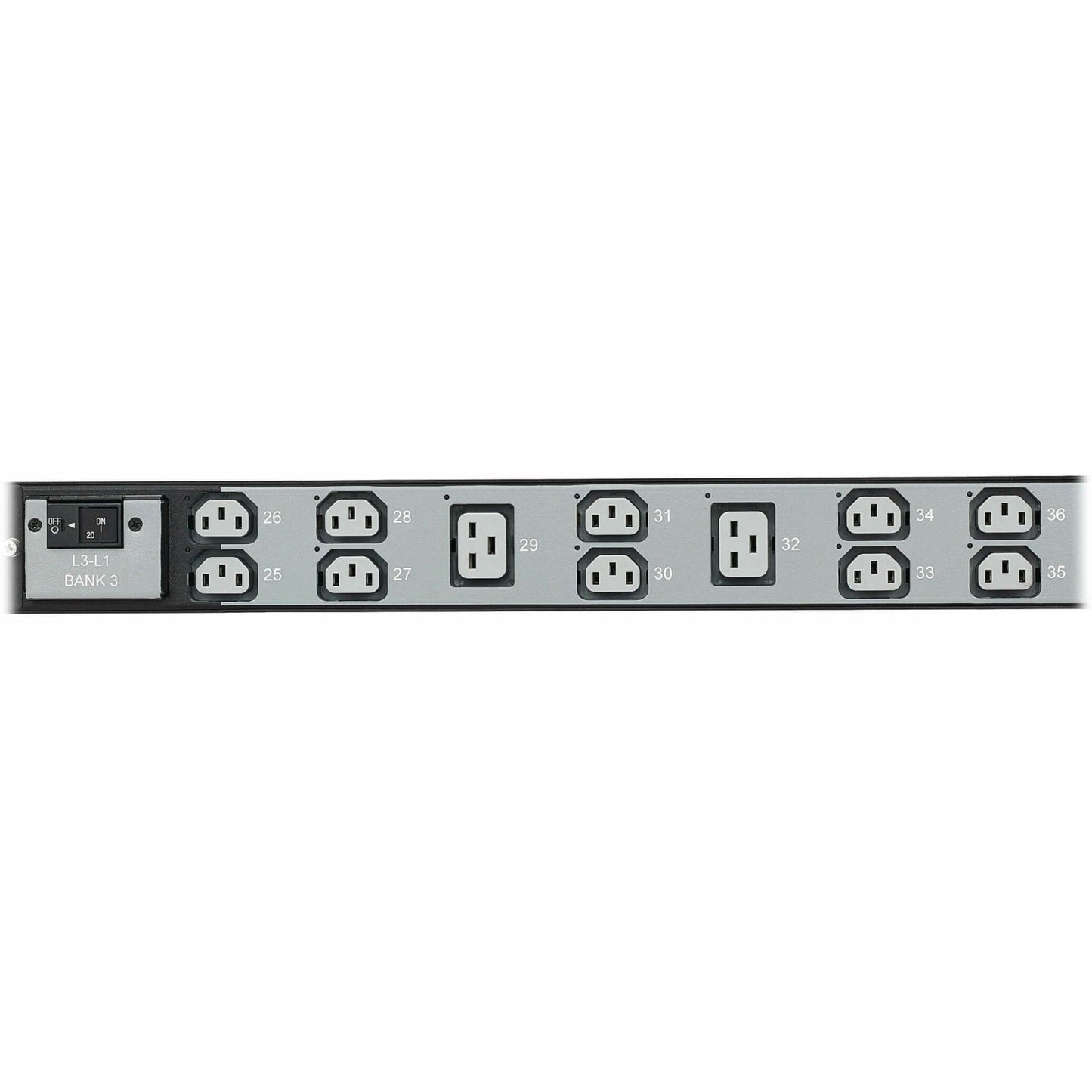 Tripp Lite series 8.6kW 200-240V 3-Phase IsoBreaker Managed PDU - Gigabit 36 Outlets L21-30P Input LCD 10 ft. (3 m) Cord 0U 70 in. (1.8 m) Height TAA