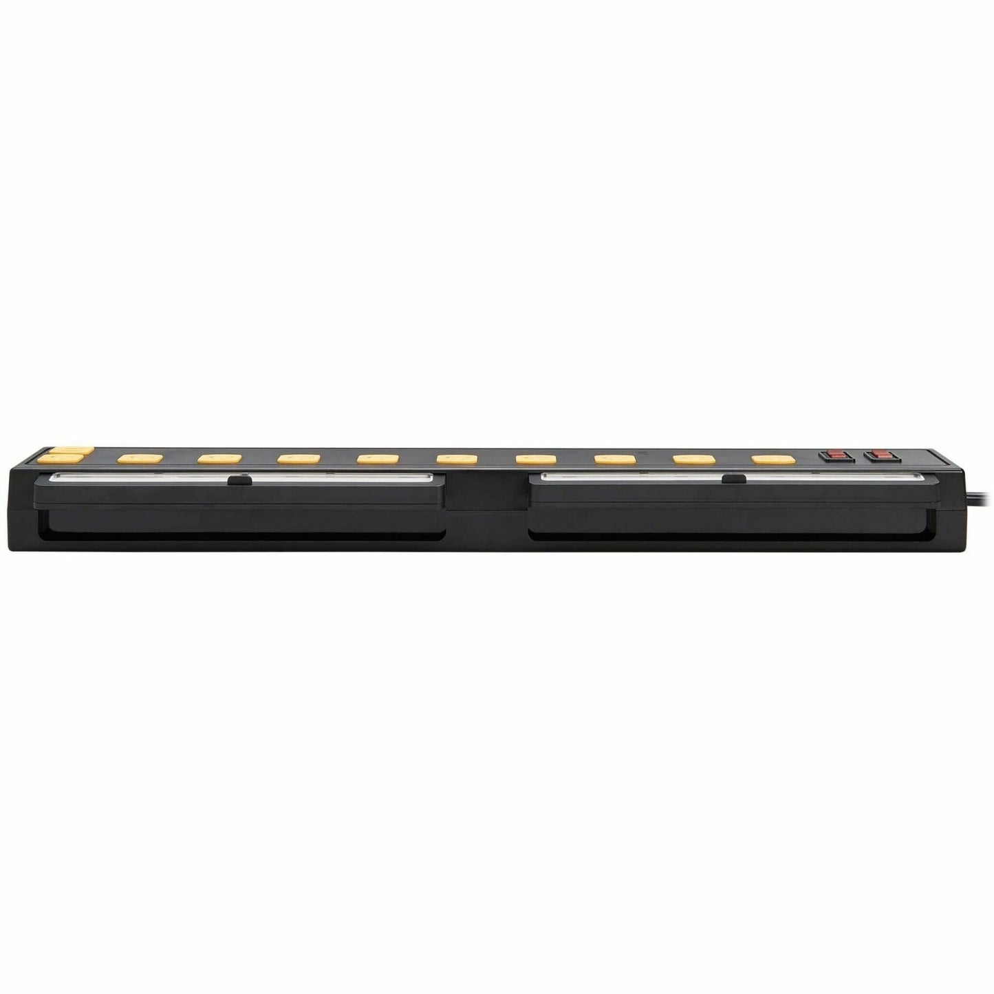 Tripp Lite Protect It! 10-Outlet Surge Protector with Swivel Light Bars - 5-15R Outlets 2 USB Ports 10 ft. (3 m) Cord 4500 Joules Black