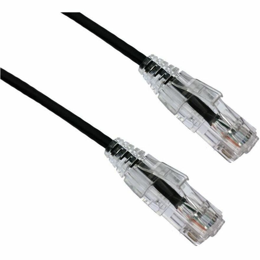 Axiom 15FT CAT6A BENDnFLEX Ultra-Thin Snagless Patch Cable (Black) - TAA Compliant