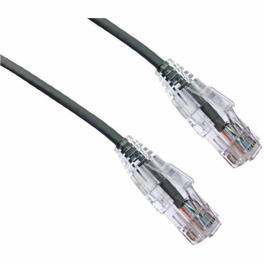 Axiom 10FT CAT6A BENDnFLEX Ultra-Thin Snagless Patch Cable (Gray) - TAA Compliant