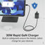 Plugable GaN USB C Charger Block 30W Portable Charger